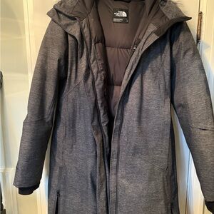 The North Face Charcoal Full-Zip Parka